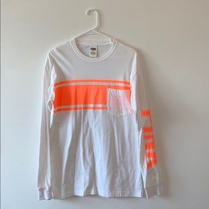 White Pink VS long sleeve T shirt